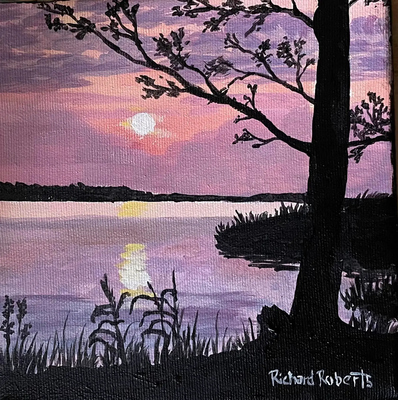 Pink Sunset - Richard Roberts Art