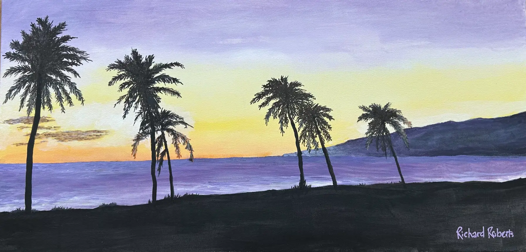 Mosiac View 29 Hawaiian Beach Sunset