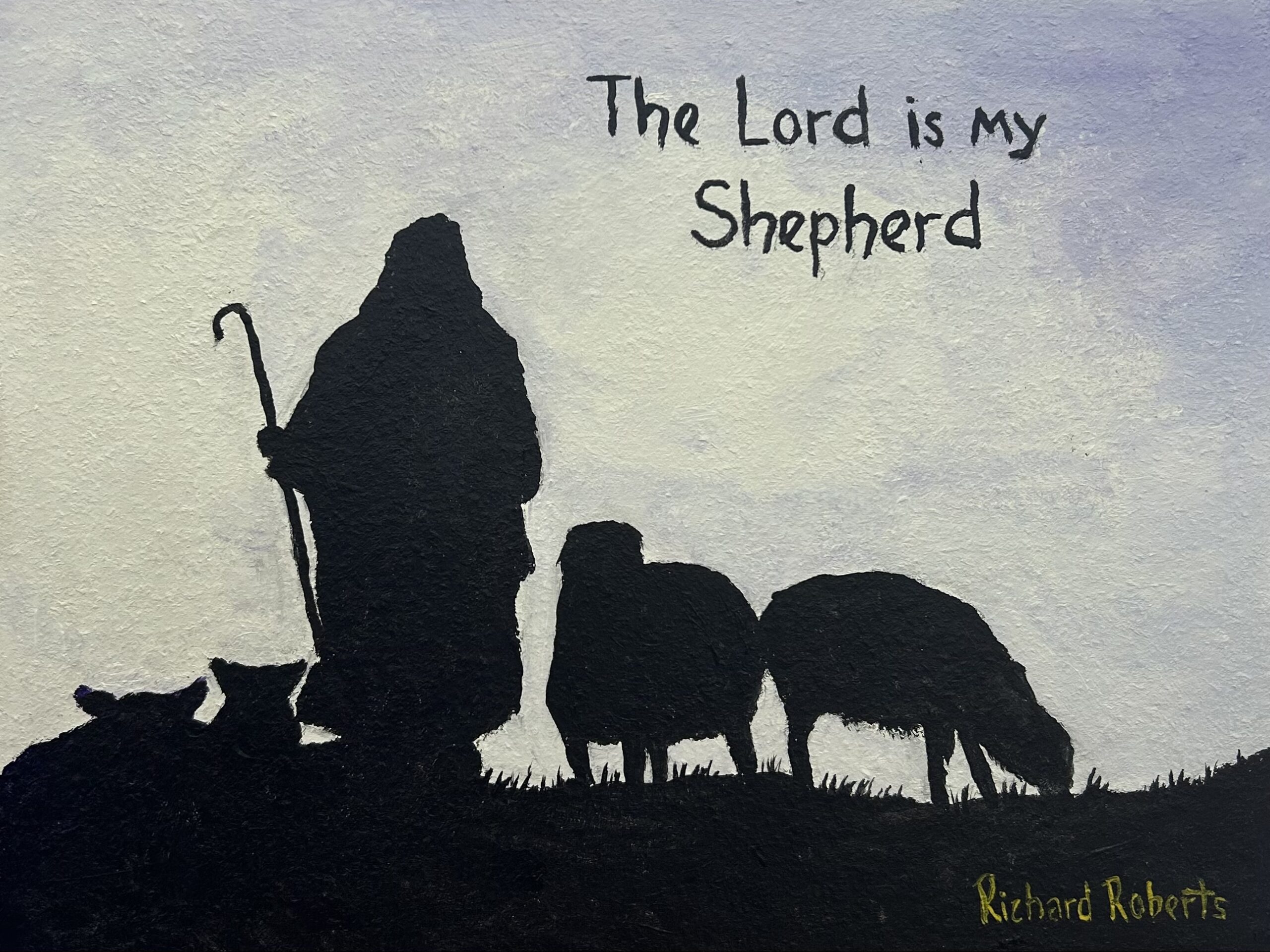 Painting of The Lord is my Shepherd